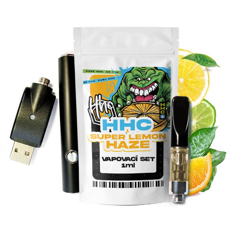 Czech CBD HHC Set Baterie + Cartridge Super Lemon Haze, 94 %, 1 ml