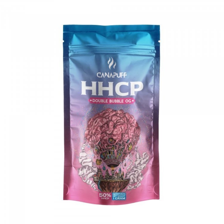 CanaPuff HHCP květ DOUBLE BUBBLE OG, 50 % HHCP, 1 g - 5 g 3 gramy