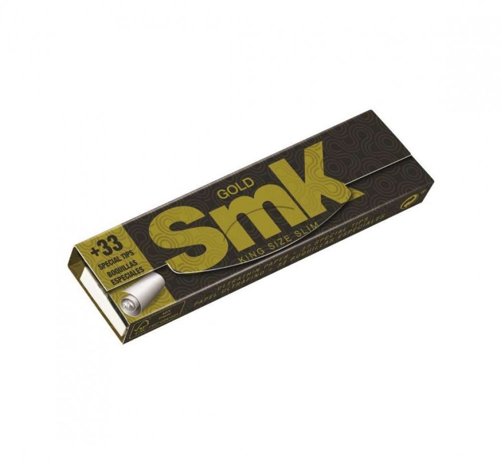 SMK King Size papírky - Gold + Filter Tips