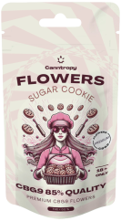 Canntropy Biscoito de Açúcar Flor CBG9, Qualidade CBG9 85%, 1 g - 100 g