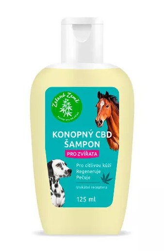 Zelená Země CBD šampón pre zvieratá, 125 ml