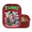 Best Buds Plonos dėžutės susukamas padėklas su laikymo Zushi 18 x 14 cm