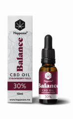 Happease Balance CBD-olja jordgubbsfält, 30 % CBD, 3000 mg, 10 ml