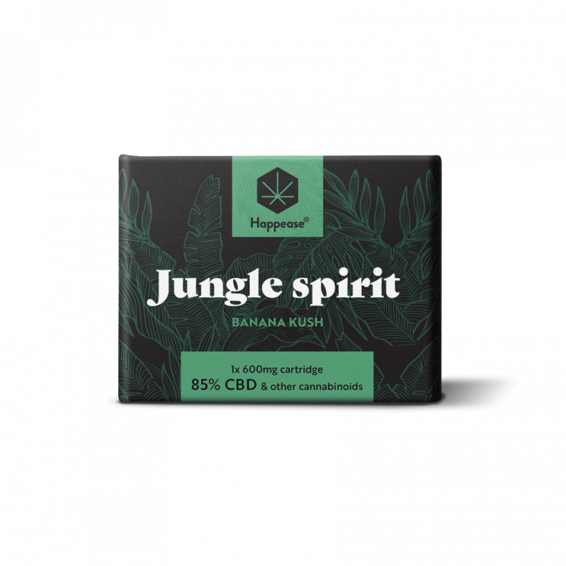 Happease Cartucho de CBD Jungle Spirit 600 mg, 85 % CBD