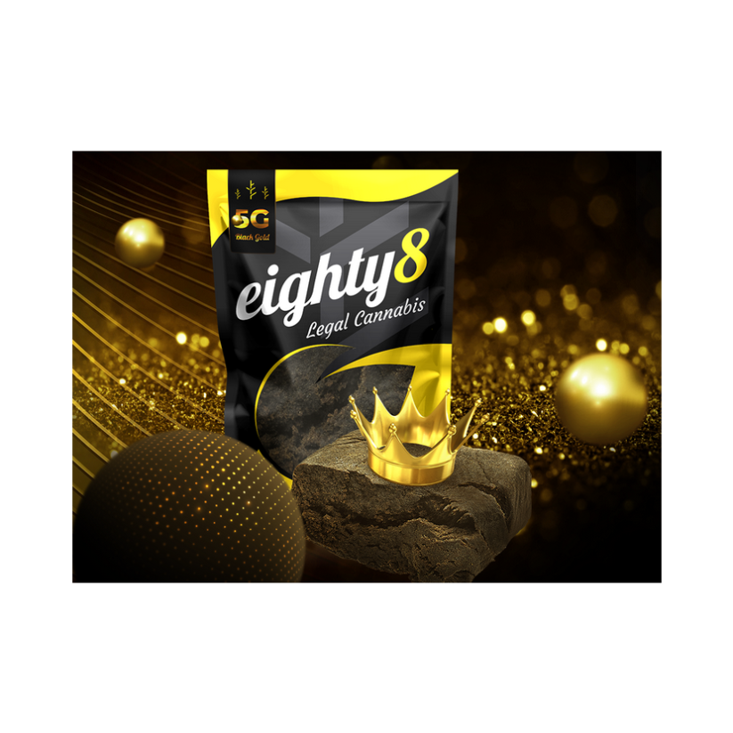 Eighty8 Конопля CBD квітка Black Gold -Від 1 до 25 грам