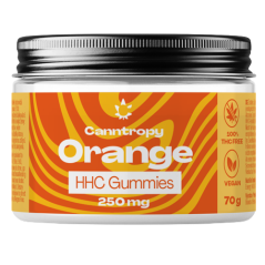 Canntropy HHC Fruit Gummies Sinaasappel, 250 mg HHC, 10 stuks x 25 mg, 70 g