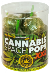 Pudełko upominkowe Cannabis Space Pops XXL (6 lizaków), 24 pudełka w kartonie