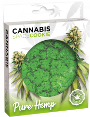 Caja de galletas espaciales de cáñamo puro de cannabis