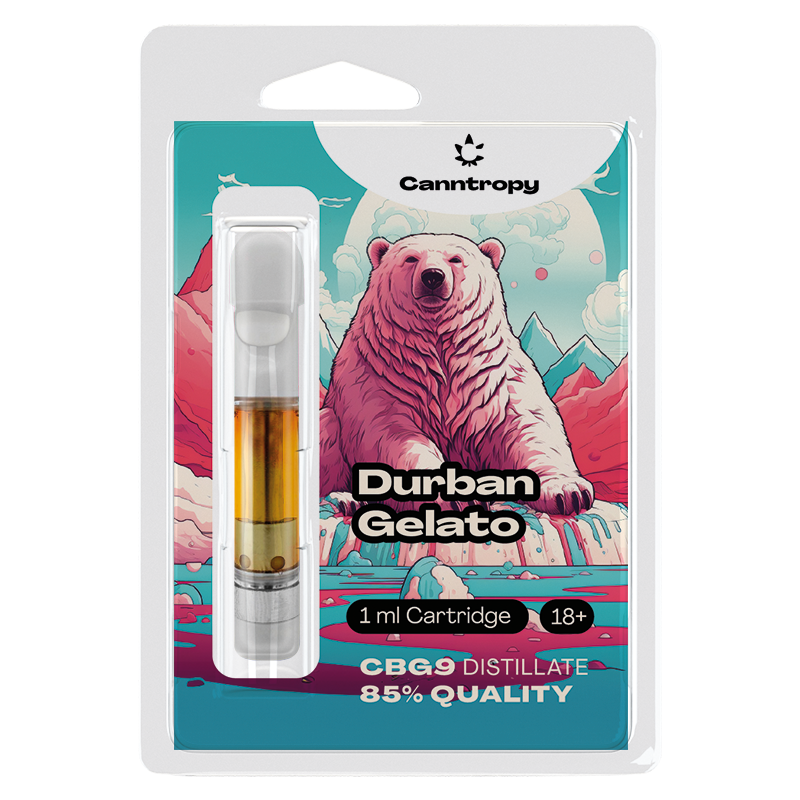 Canntropy CBG9 Cartridge Durban Gelato, CBG9 85% kvalita, 1 ml