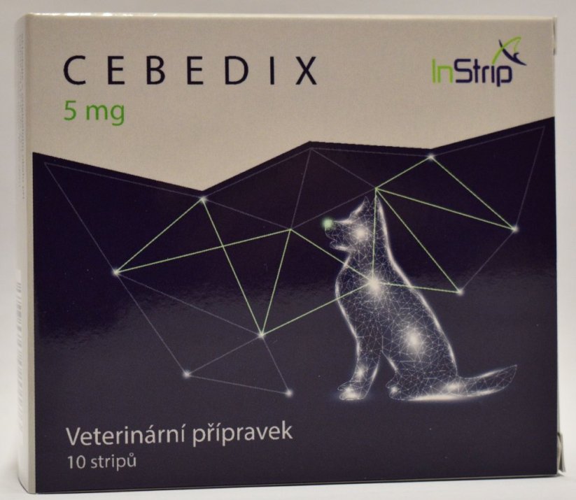 CEBEDIX Bandelette orale pour animaux avec CBD 5 mg x 10pcs, 50 mg
