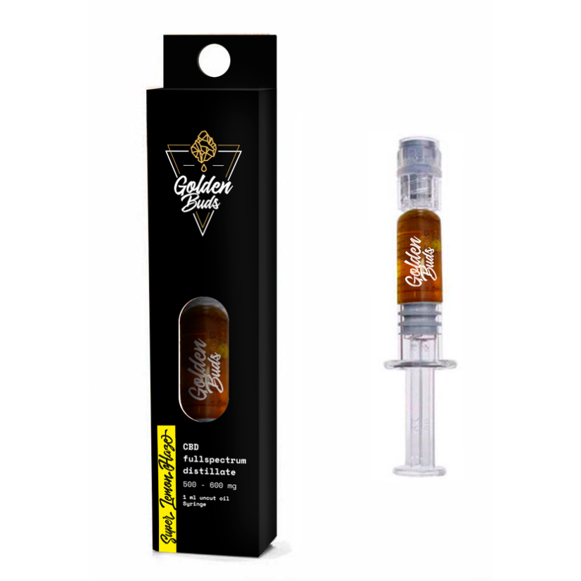Golden Buds CBD konċentrat Super Lemon Haze fis-Siringa, 60%, 1 ml, 600 mg