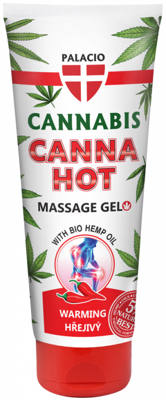 Palacio - Hanf Massage Gel CANNAHOT (Wärmende) Tube, (200 ml)