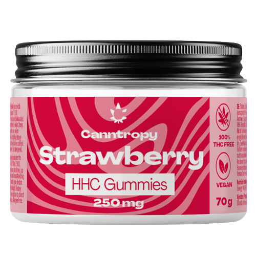 Canntropy HHC Фруктові цукерки Полуниця, 250 мг HHC, 10 шт x 25mg, 70 g