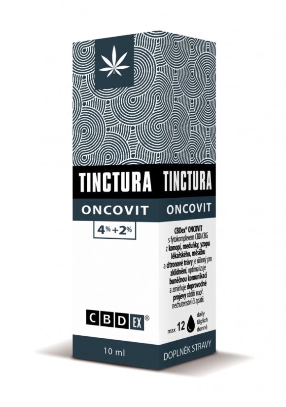CBDex Tinctura Oncovit 4%+2%, 600 mg, (10 ml)
