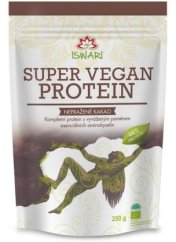 Iswari Super Vegan 66% Protein Nepražené Kakao Bio 250g