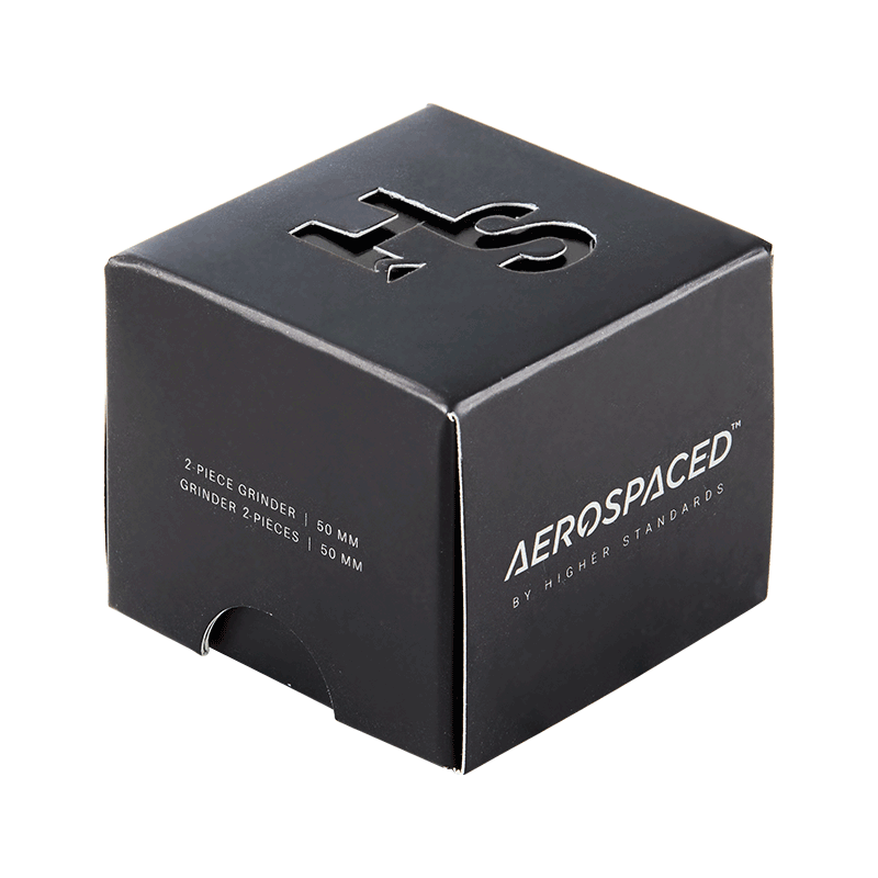 Aerospaced × Higher Standards - 2 ピース グラインダー - 2.0 インチ (50 mm) - ブラック