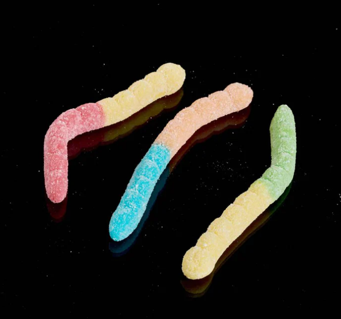 Hi on Nature HHC Gummies Gummiewormen, 1000 mg, 10 stuks
