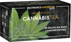 Tè nero intenso alla cannabis (scatola da 20 bustine di tè)