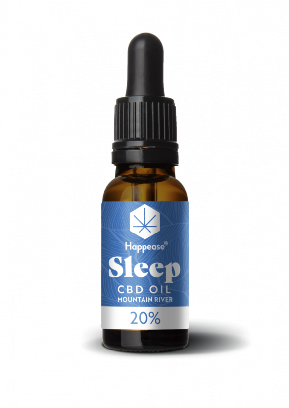Happease Sleep CBD olje Gorska reka, 20 % CBD, 2000 mg, 10 ml
