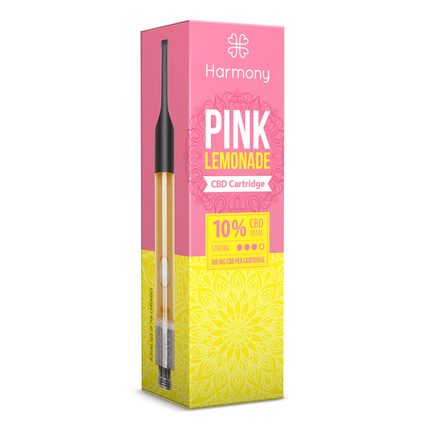 Harmony CBD Pen - Różowy wkład z lemoniadą - 100 mg CBD, 1 ml