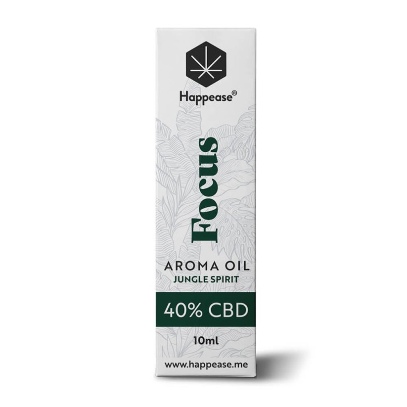 Happease Focus CBD-olie Jungle Spirit, 40% CBD, 4000 mg, 10 ml