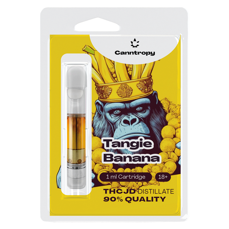 Canntropy THCJD カートリッジ Tangie Banana、THCJD 90% 品質、1ml