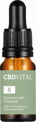CBD Vital Extrait naturel d'huile de CBD PREMIUM 5%, 500 mg, 10 ml