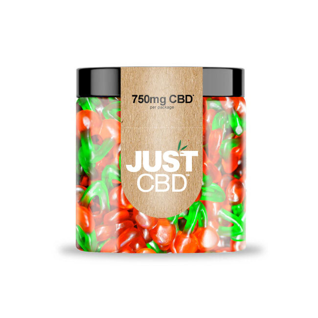 JustCBD kirsebær Gummies 250 mg - 750 mg CBD