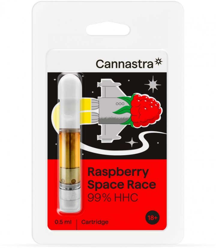 Cannastra HHC kasetė Raspberry Space Race, 99%, 0,5 ml