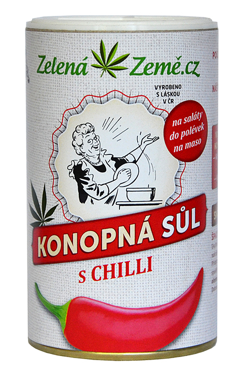 Zelena Zeme Hemp salt with Chili 165 g