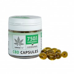 Capsule molli di CBD Cannaline - 750 mg di CBD, 30 x 25 mg