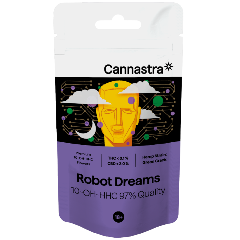 Cannastra 10-OH-HHC Flower Robot Dreams 97 % kvalitet, 1 g - 100 g