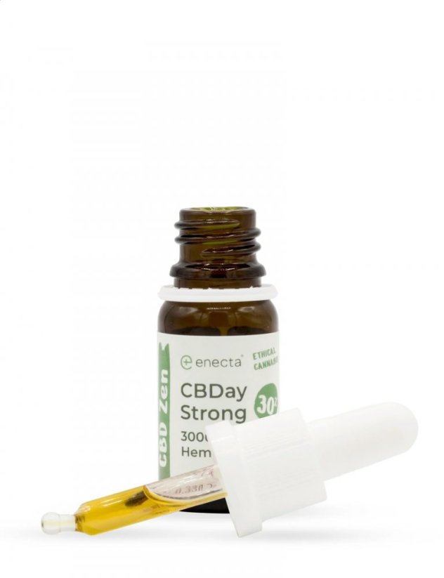 Enecta CBDay Strong, Full Spectrum 30% CBD oil, 10 мл