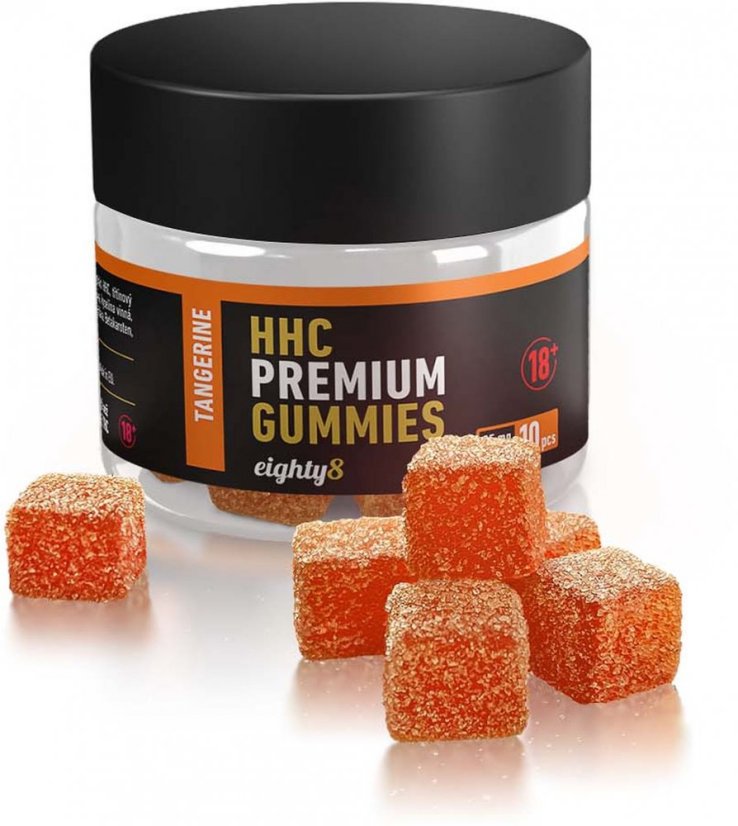 Eighty8 HHC Gummies Tangerine, 10 stk, 250mg