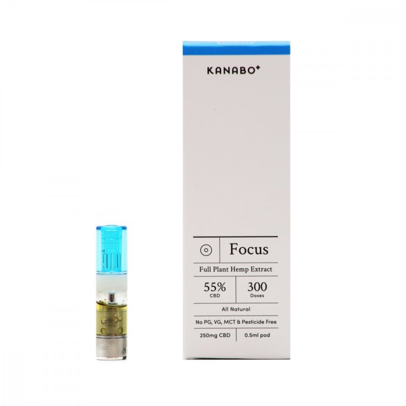 Kanabo Focus 55% CBD - CCELL Kartuša, 0,5 ml