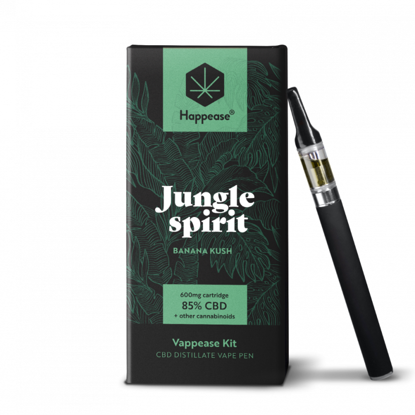 Happease Classic Jungle Spirit - Kit Vaporizador, 85% CBD, 600 mg