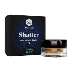 Happease Extract Mountain River Shatter 58% CBD, 1g