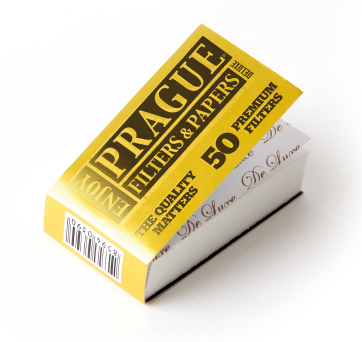 Prague Filters and Papers - Cigaret rivning filtre, 50 stk