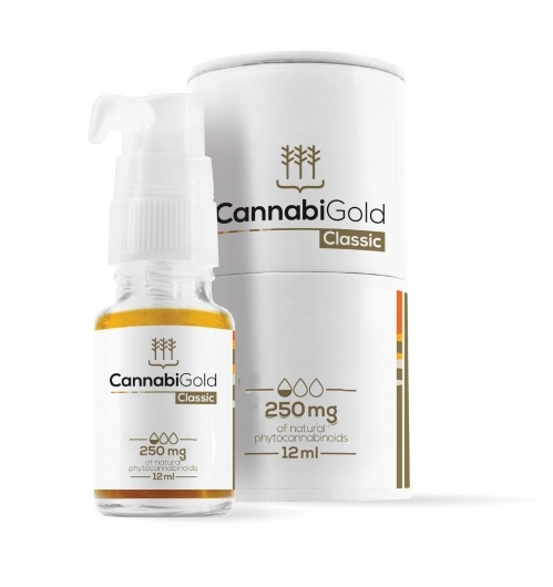 CannabiGold ძირითადი ოქროს ზეთი 2.5% CBD 250 მგ