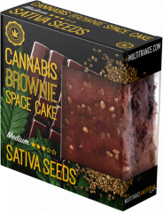 „Cannabis Sativa Seeds Brownie Deluxe“ pakuotė (vidutinio sativa skonio) – dėžutė (24 pakuotės)