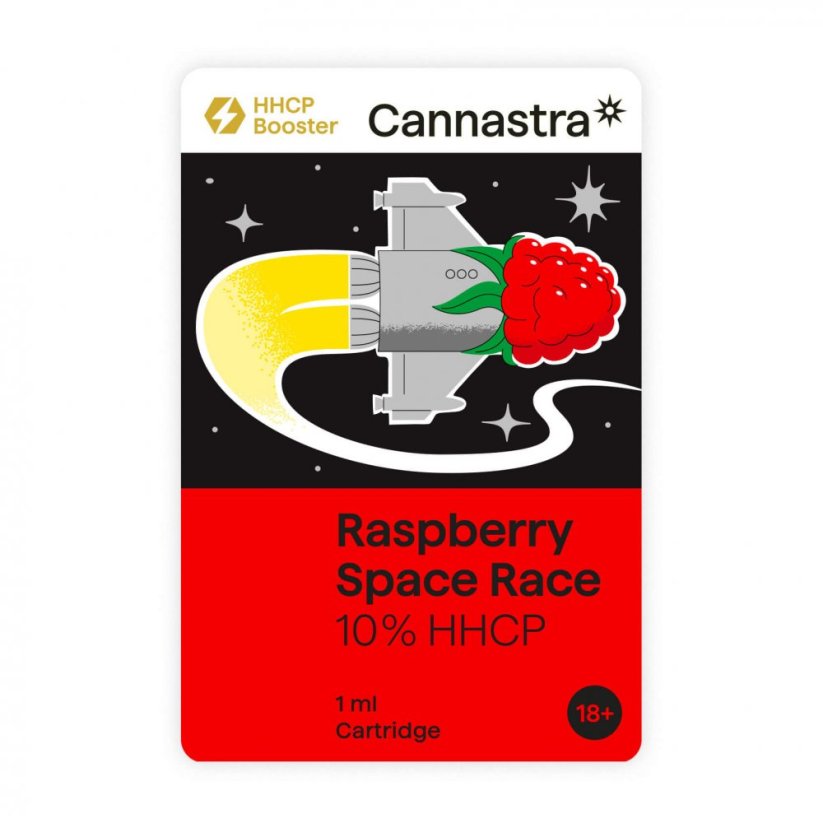 Cannastra HHCP Cartuccia Raspberry Space Race, 10 %, 1 ml