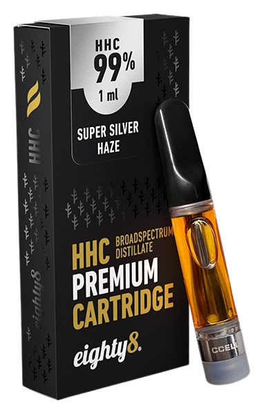 Eighty8 HHC カートリッジ スーパー シルバー ヘイズ - 99 % HHC、1 ml