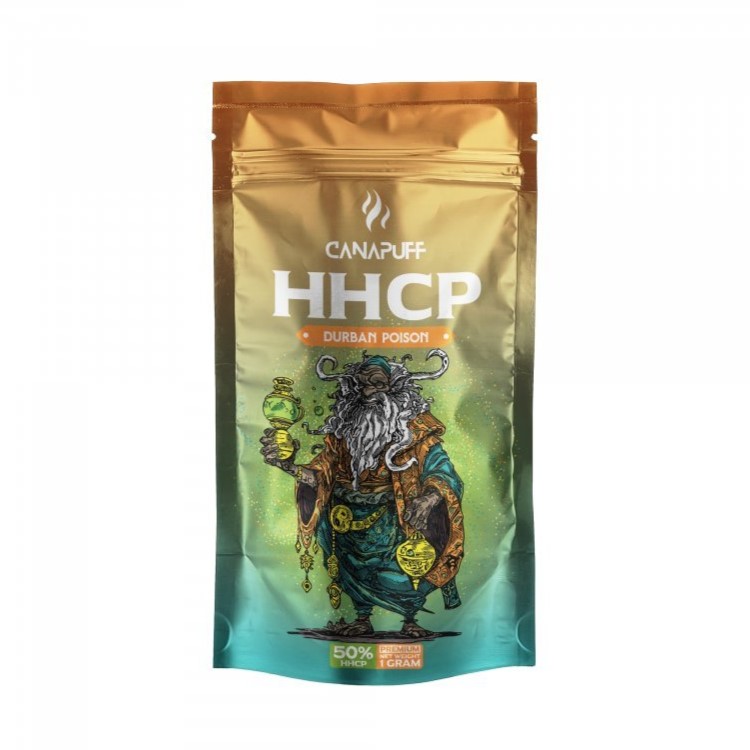 CanaPuff HHCP blóm DURBAN POISON, 50 % HHCP, 1 g - 5 g