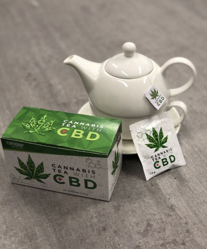 Euphoria Tè alla cannabis con CBD, 30g