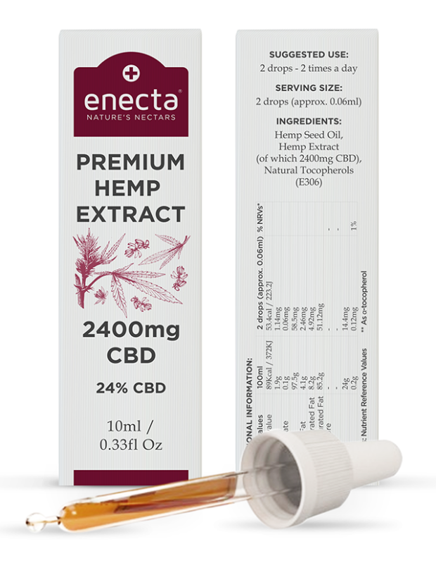 Aceite de cáñamo CBD Enecta 24 %, 7200 mg, 30 ml