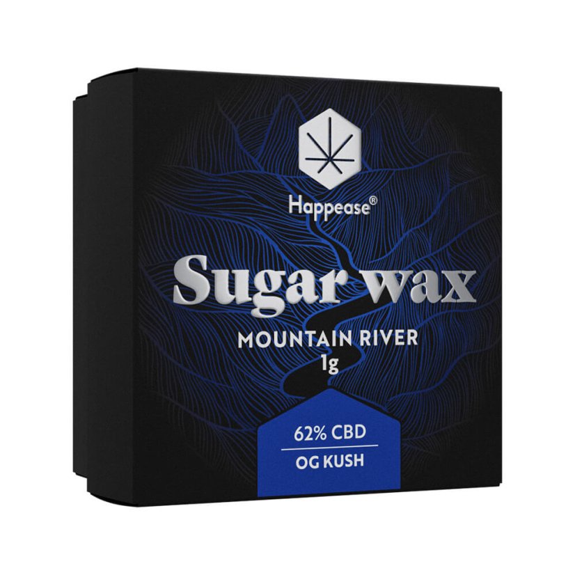 Happease - Extract Mountain River suikerwas, 62% CBD, 1g