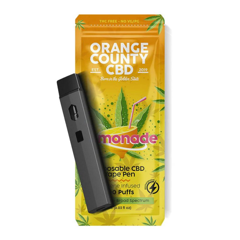Orange County CBD Vape Pen Limonádé, 600 mg CBD, 1 ml