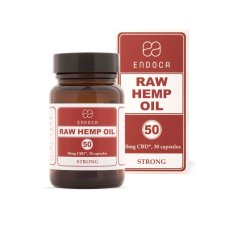 Endoca RAW Hemp Oil Capsules 1500 mg CBD + CBDa, 30 pcs