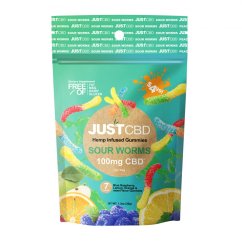JustCBD Gummies Sour Worms 100 mg CBD