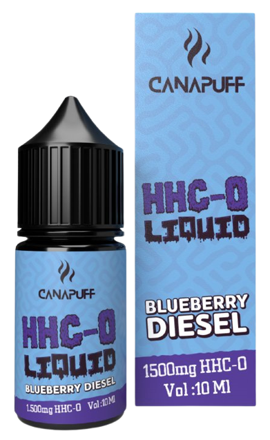 CanaPuff HHC-O Flydende Blåbær Diesel, 1500 mg, 10 ml